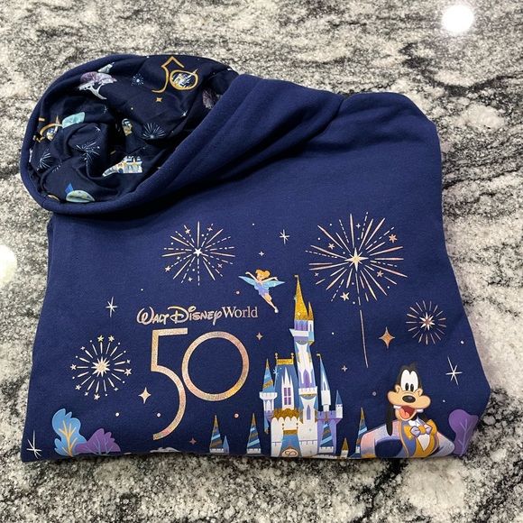 Disney 50th Anniversary Hoodie sweater Zip Up Jacket LE - Picture 13 of 14